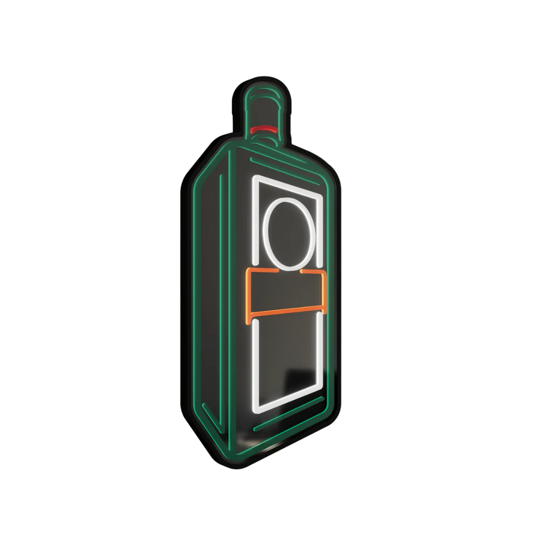 Jägermeister LED-Skylt Flaska